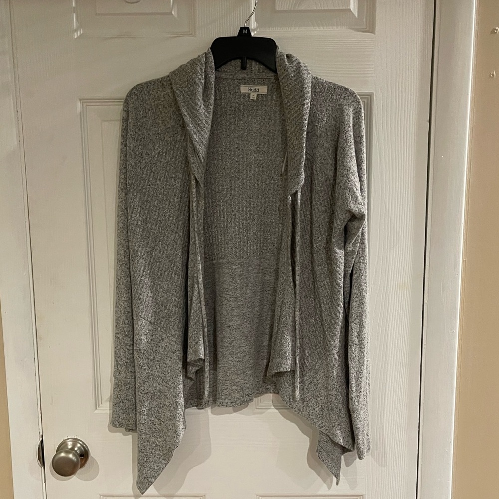 Gray Hooded Cardigan (medium)!